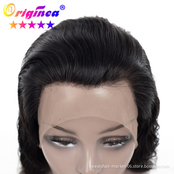 Cheap Virgin Human Hair lace front wig for black women
